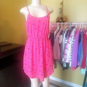 Pink Dandelion Print Xhilaration Dress